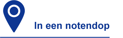 In een notendop