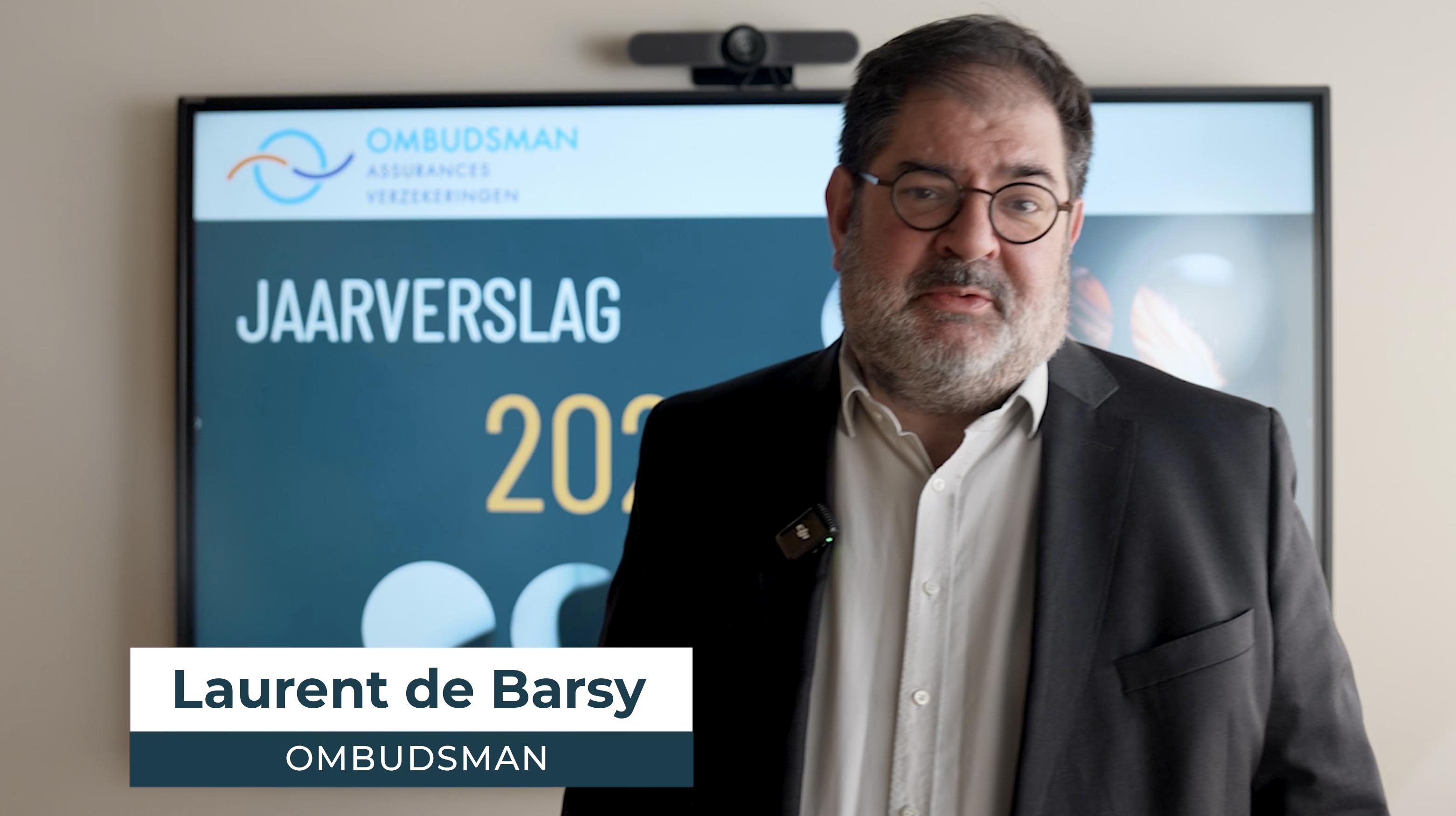 Laurent de Barsy présentant l’édito vidéo